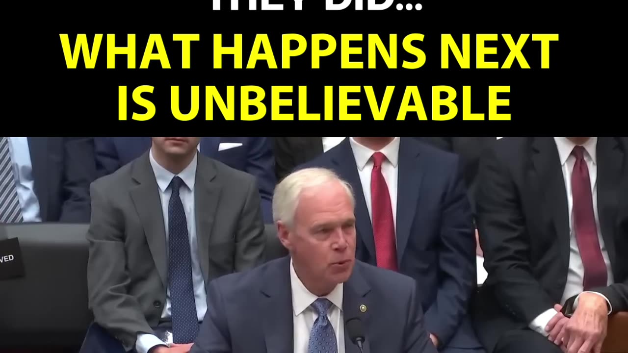Senator Ron Johnson Exposes the Deep State.