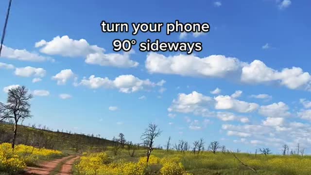 turn your phone90° sideways