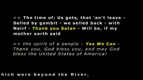 Obama - Yes We Can = Thank You Satan