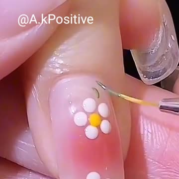 Flowers Nail Art Tutorial for beginners | Diy nail art
