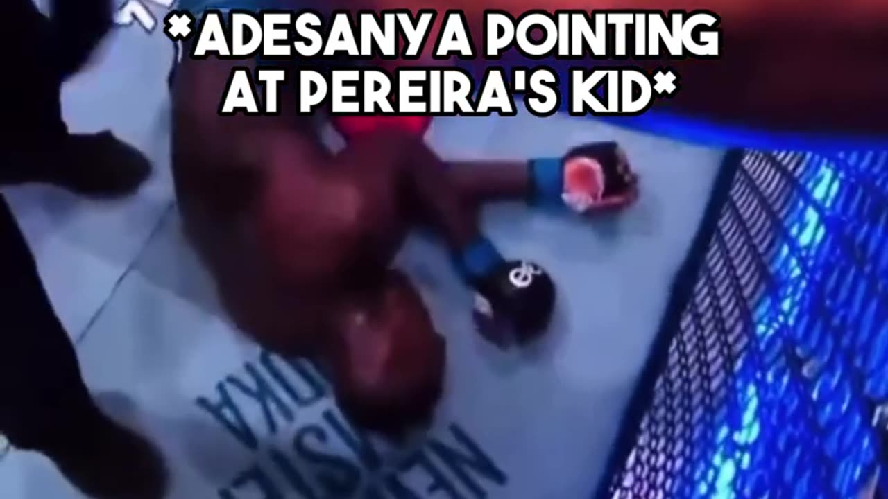 Isreal Adesanya Mocks Pereira's Kid