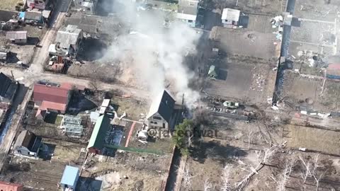 Russian paratroopers, battle for the village of Moshchun, Kyiv region