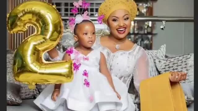 Birthday photos of Baby Maxine