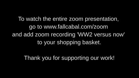 IMPORTANT MESSAGE FROM OUR LATEST ZOOM PRESENTATION OF JAN 20, 2022