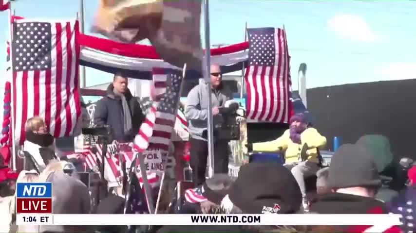 US TRUCKER CONVOY BEGINS FROM CALIFORNIA TO WASHINGTON DC