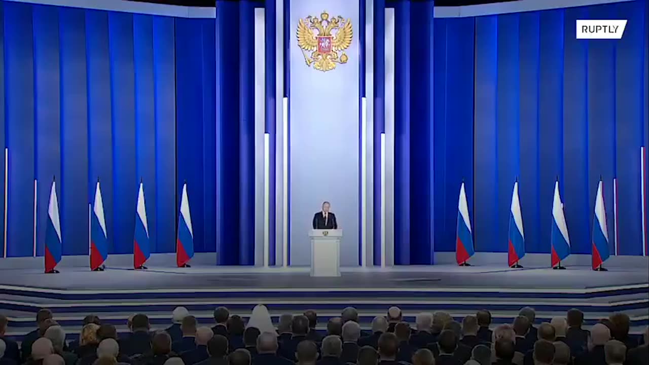 Putin Addresses Russia to Explain Why He Defended Russia from NATO