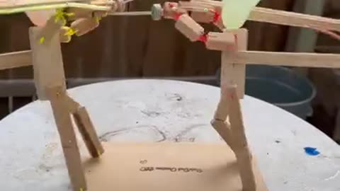 Wooden Fighting Dolls game