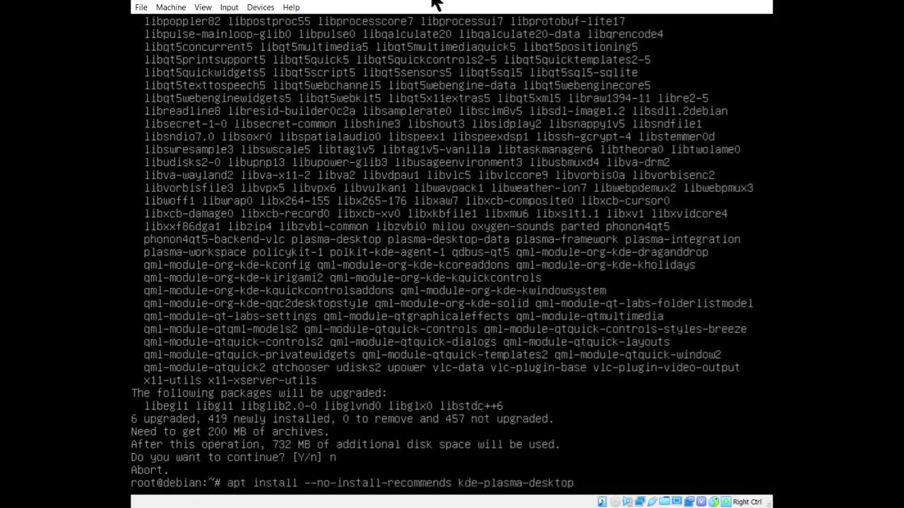 install unstable kde on Debian