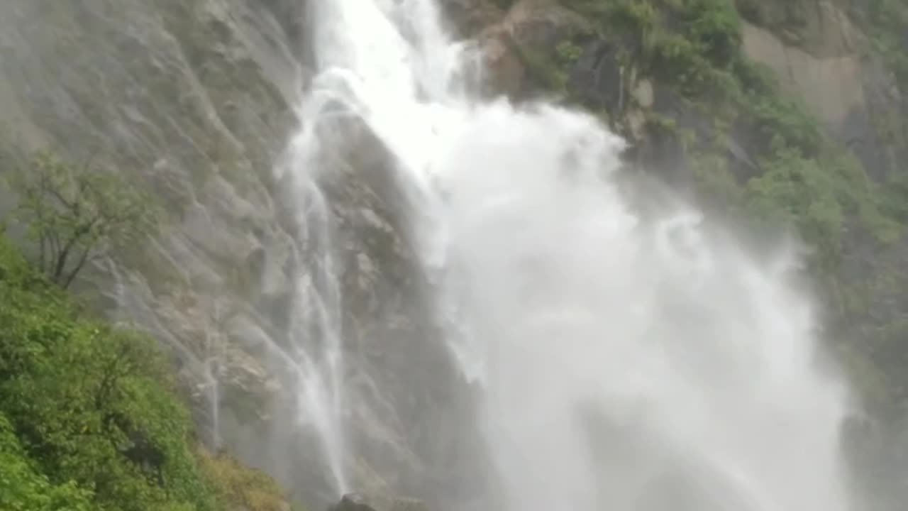 Beautiful waterfall uttarakhand