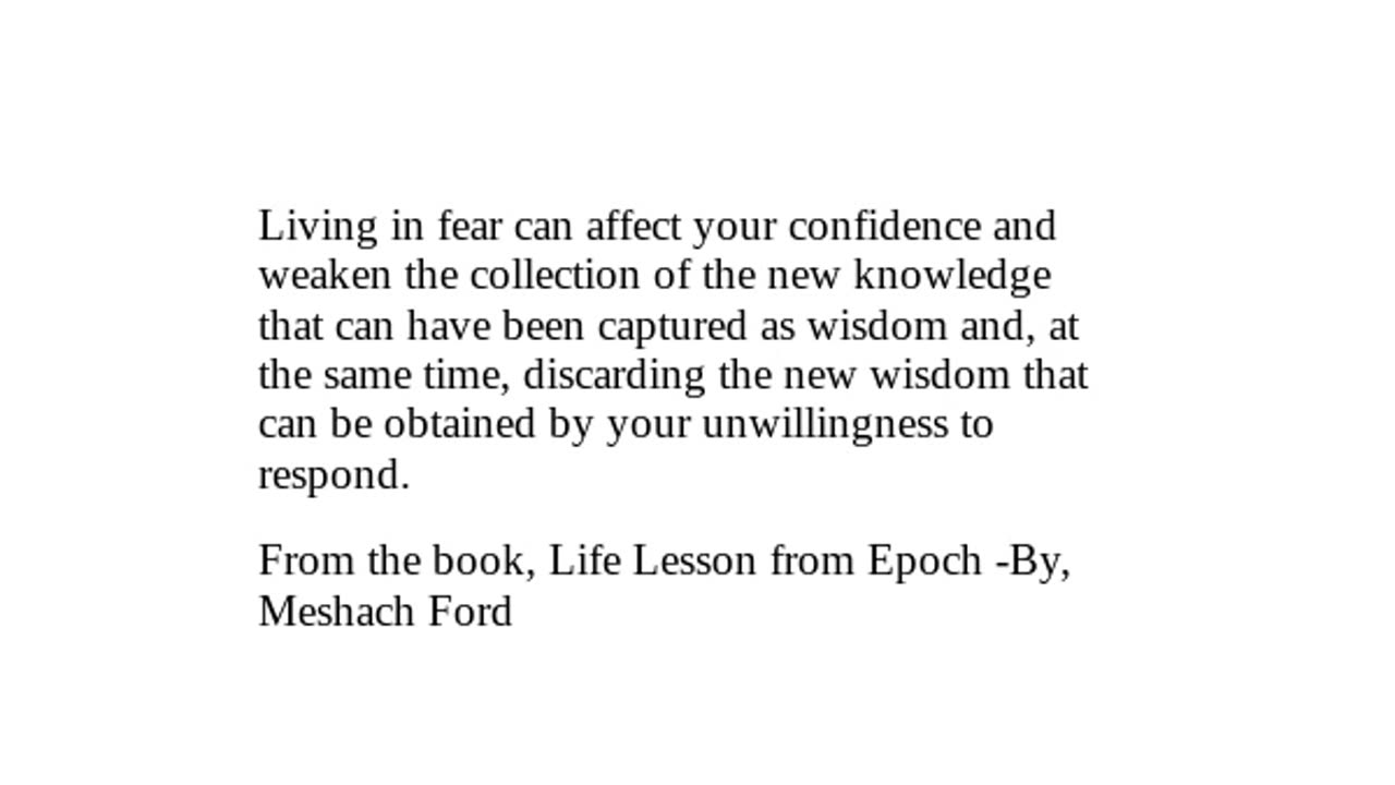Words of wisdom