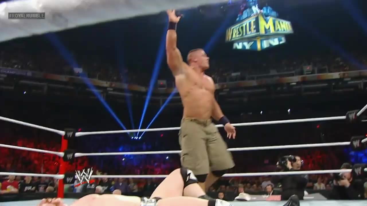 John Cena won Royal rumble match 2013