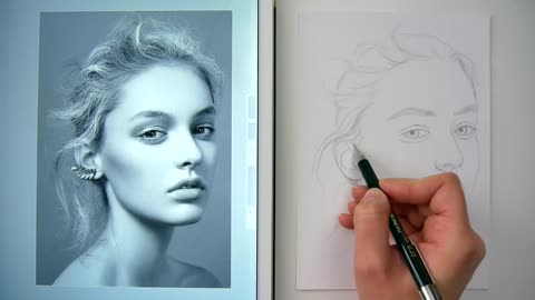 How to draw a face for beginners from sketch to finish | Emmy Kalia