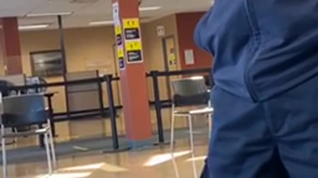 Tiny old woman craving authority