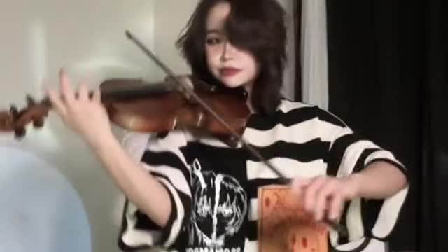 Violin playing