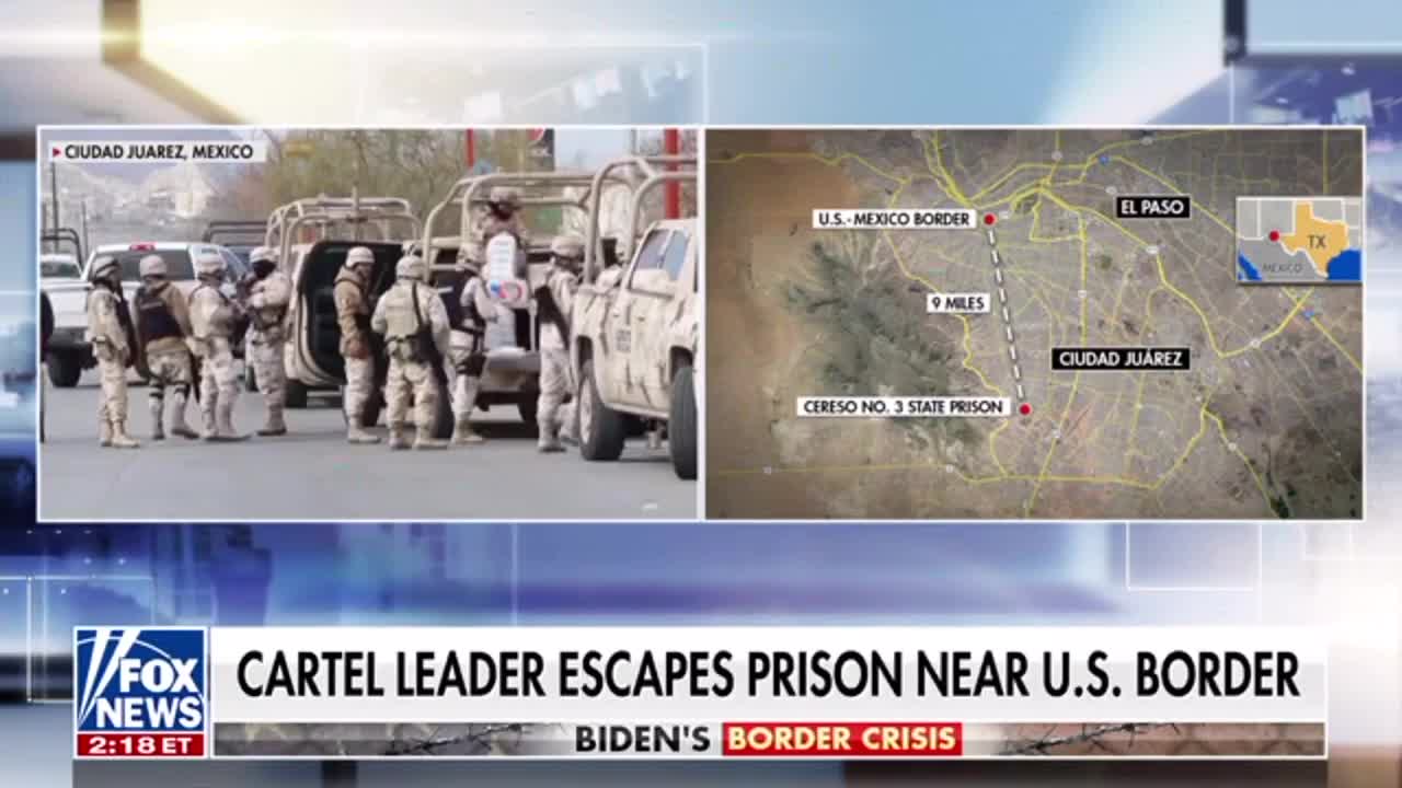 Cartel leader and 25 convicts have just escaped prison 16 miles away from U.S. Mexico Border