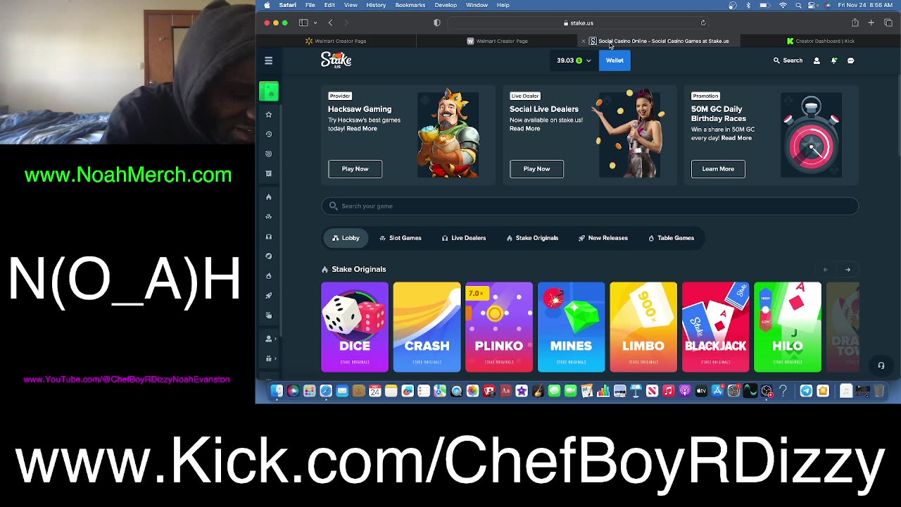 Chef Boy R Dizzy VLOG: @KickStreaming (O_o) #November #24 #2023 (O_o) www.Kick.com/ChefBoyRDizzy