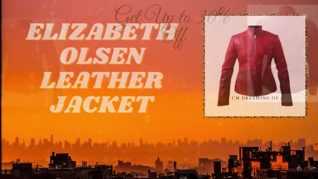 AVENGERS AGE OF ULTRON SCARLET WITCH (ELIZABETH OLSEN) LEATHER JACKET