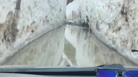 Driving through the avalanche