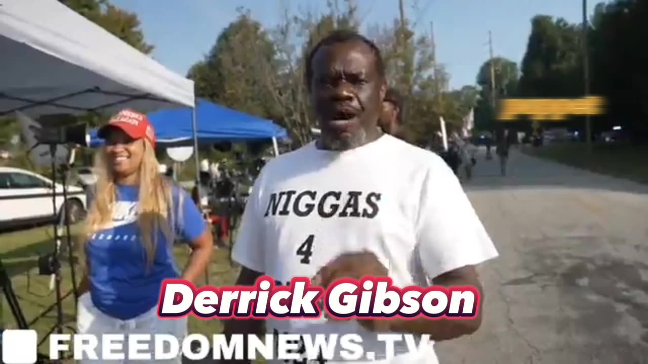 Derrick Gibson, "Niggas For Trump 2024"