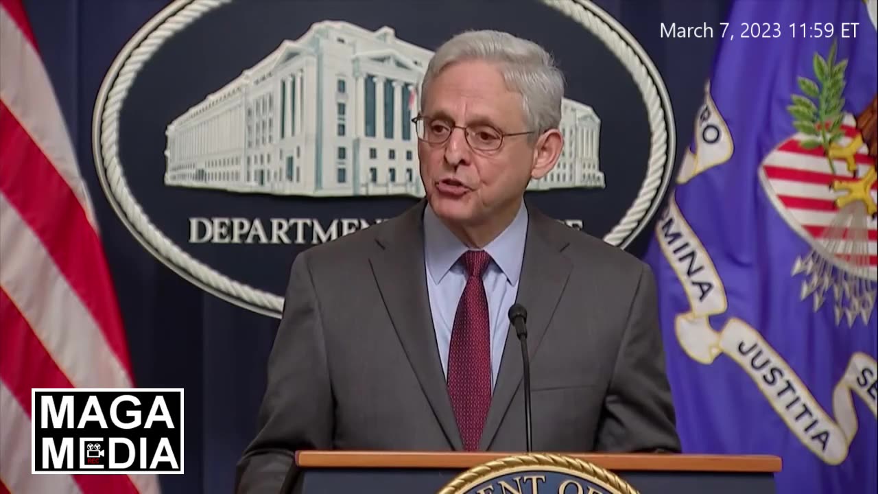 DOJ boss repeats BIG LIE after release of J-6 videos - 03/07/2023