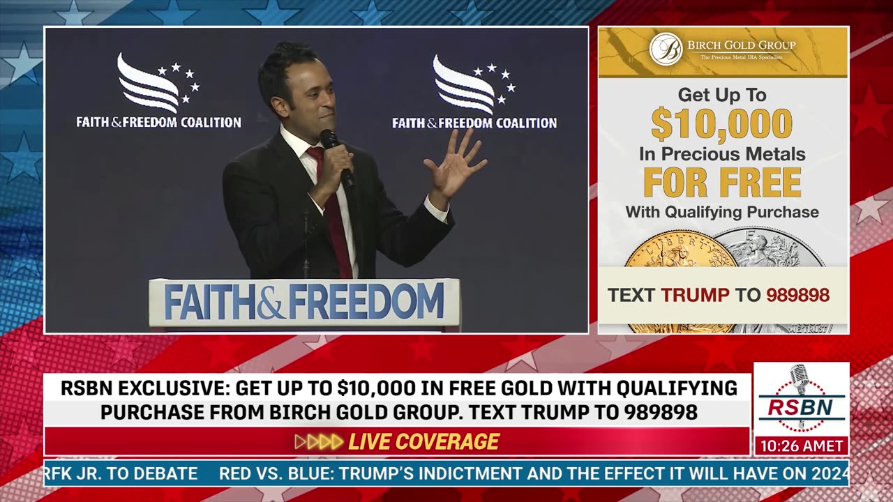 FULL SPEECH: Vivek Ramaswamy Faith and Freedom Coalition: Road to Majority Conference 6/23/23