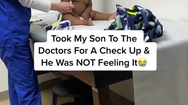 Took My Son To TheDoctors For A Check Up &He Was NOT Feeling It