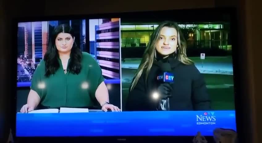 BREAKING: CTV News field reporter has some sort of medical emergency on camera.