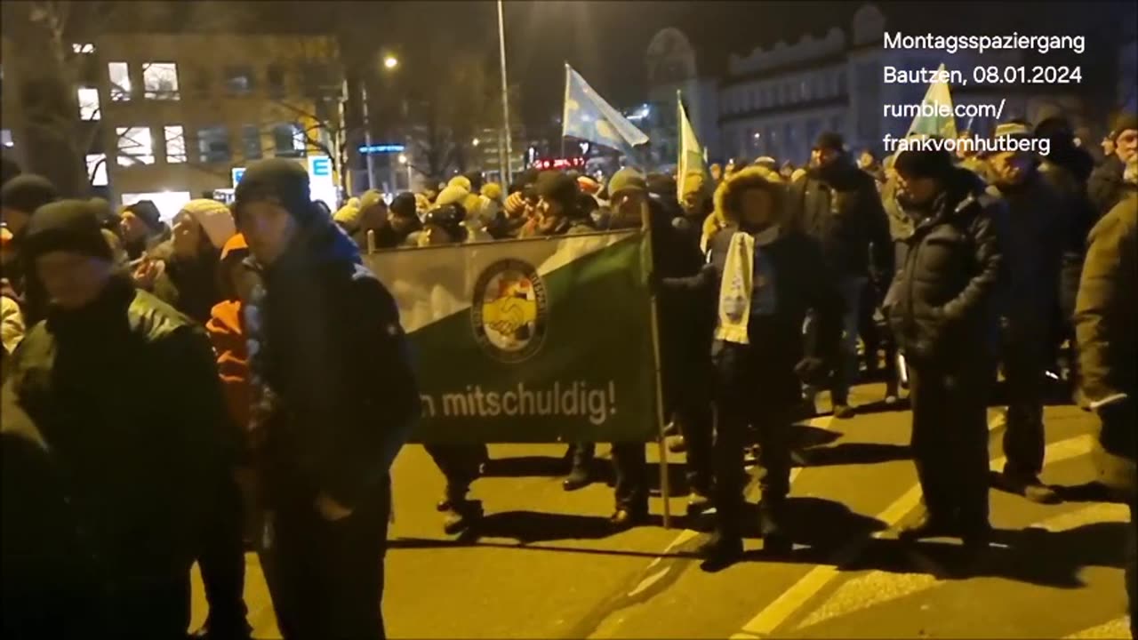 MONTAGSSPAZIERGANG + Ergänzungen EDGAR - BAUTZEN, Kornmarkt, 08 01 2024, 153. MAHNWACHE 🕊