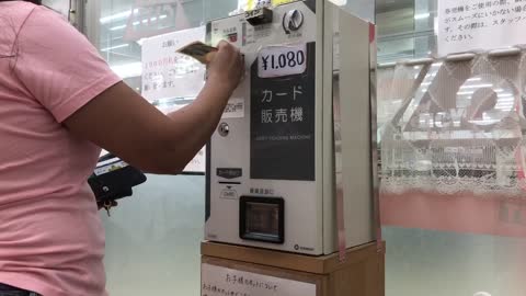 Japan buying a haircut ticket