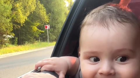 Cute baby Car scene