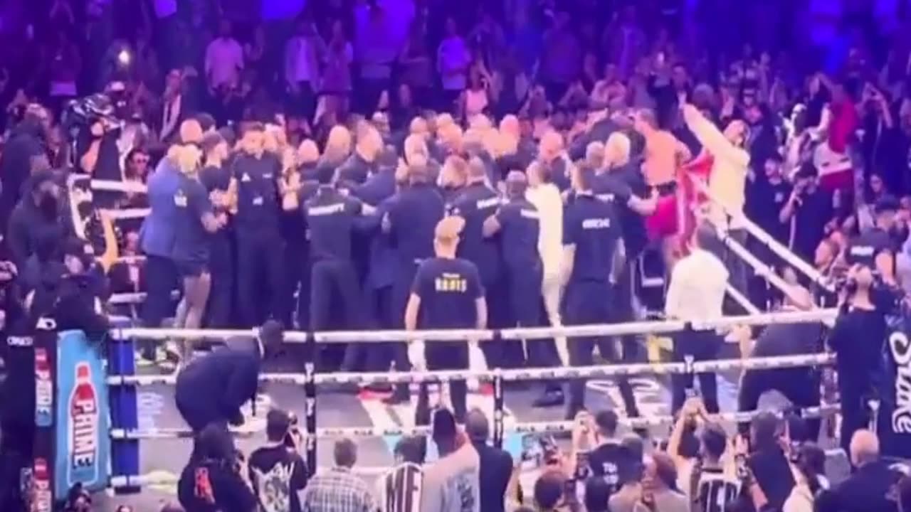 Jake Paul Fight Turns into RIOT in the RING!