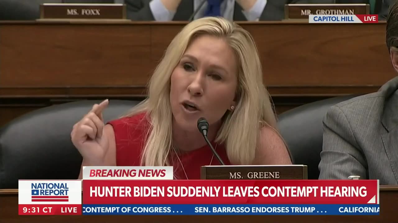 Hunter Biden Do A "Drive-By" In His Contempt Hearing