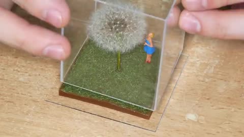 Dandelion In Epoxy Resin Diorama - A Magical Work Of Art!