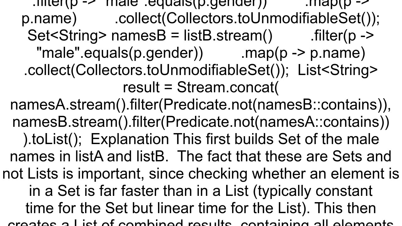 Can I stream the difference between two lists where a field is set to something specific in Java