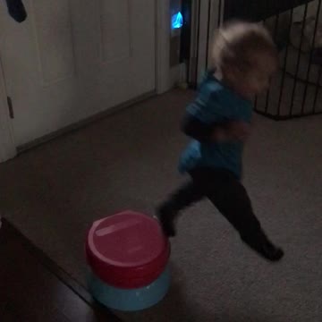 Start of being a dare devil at 1 years old lady