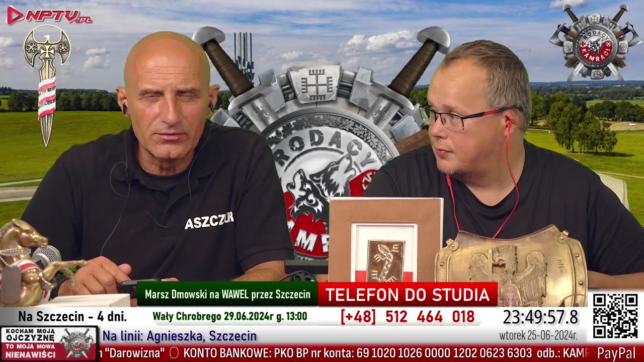 Dmowski na Szczecin - 4 dni. Pon. 25.06.2024r. W. Olszański, M. Osadowski NPTV.pl Rodacy Kamraci