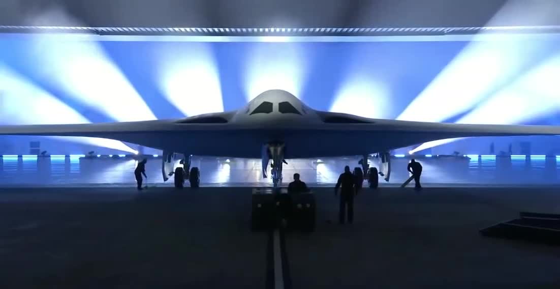 S. Air Force reveals the B-21 Raider intercontinental strategic bomber, produced by Northrop Grumman