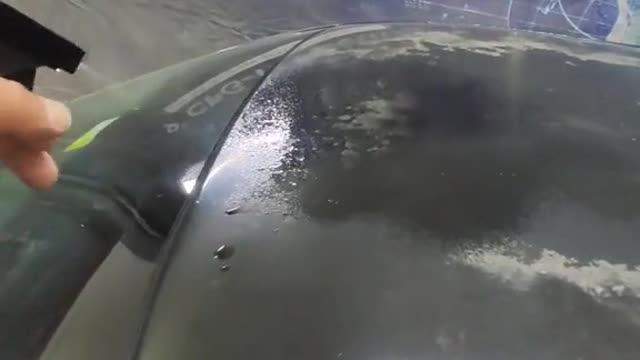 Cleaning of stains on the surface of automobile sheet metal