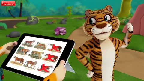 Tiger Song - Bengali Rhymes for Children - Infobells_Cut