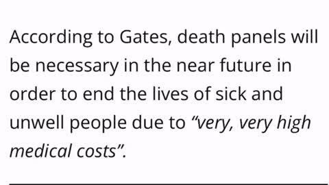 Bill Gates Tells G20 Leaders - ''Death Panels'' Will Soon Be Required