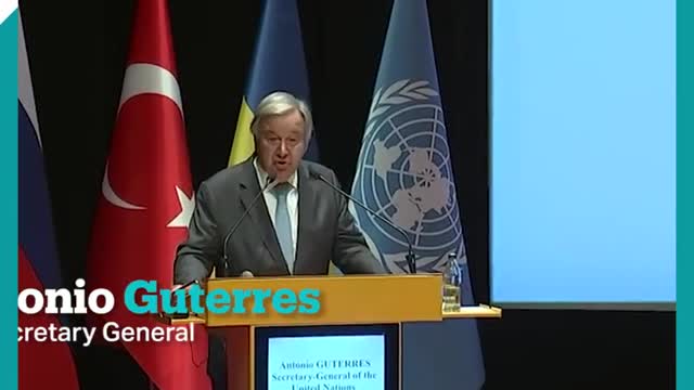 UN Secretary General Guterres thanks Türkiye for its ‘pivotal role’ in grain initiative