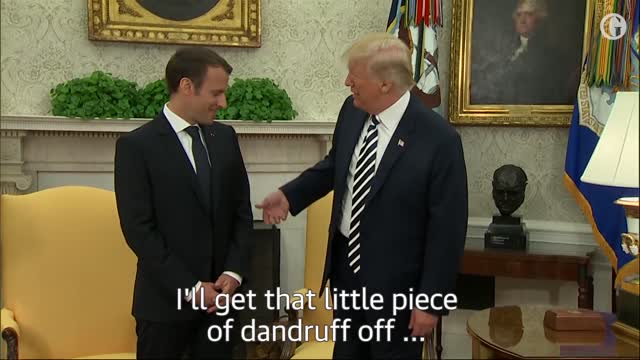 Five touching moments between Donald Trump and Emmanuel Macron