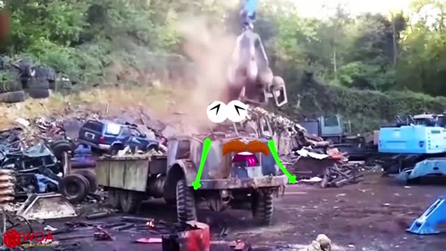 Amazing Powerful Excavator Destroys Car | Biggest Monster Truck Crushing Car