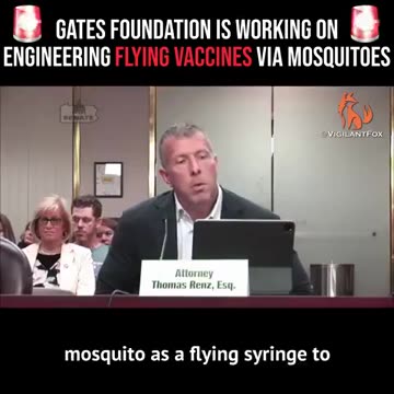 GATES FOUNDATION IS WORKING ON ENGINEERING FLYING VACCINES VIA MOSQUITOES “NOT JUST THE FOOD"