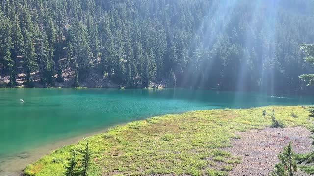 Central Oregon - Three Sisters Wilderness - Green Lakes - The Deepest of Deep Greens