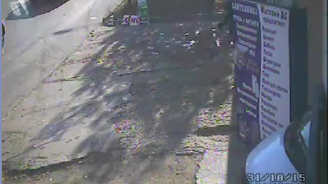 CCTV Captures A Close Call