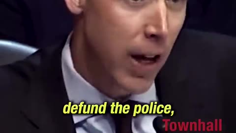 mask nazi being confronted "Don't make me do this..." Josh Hawley.