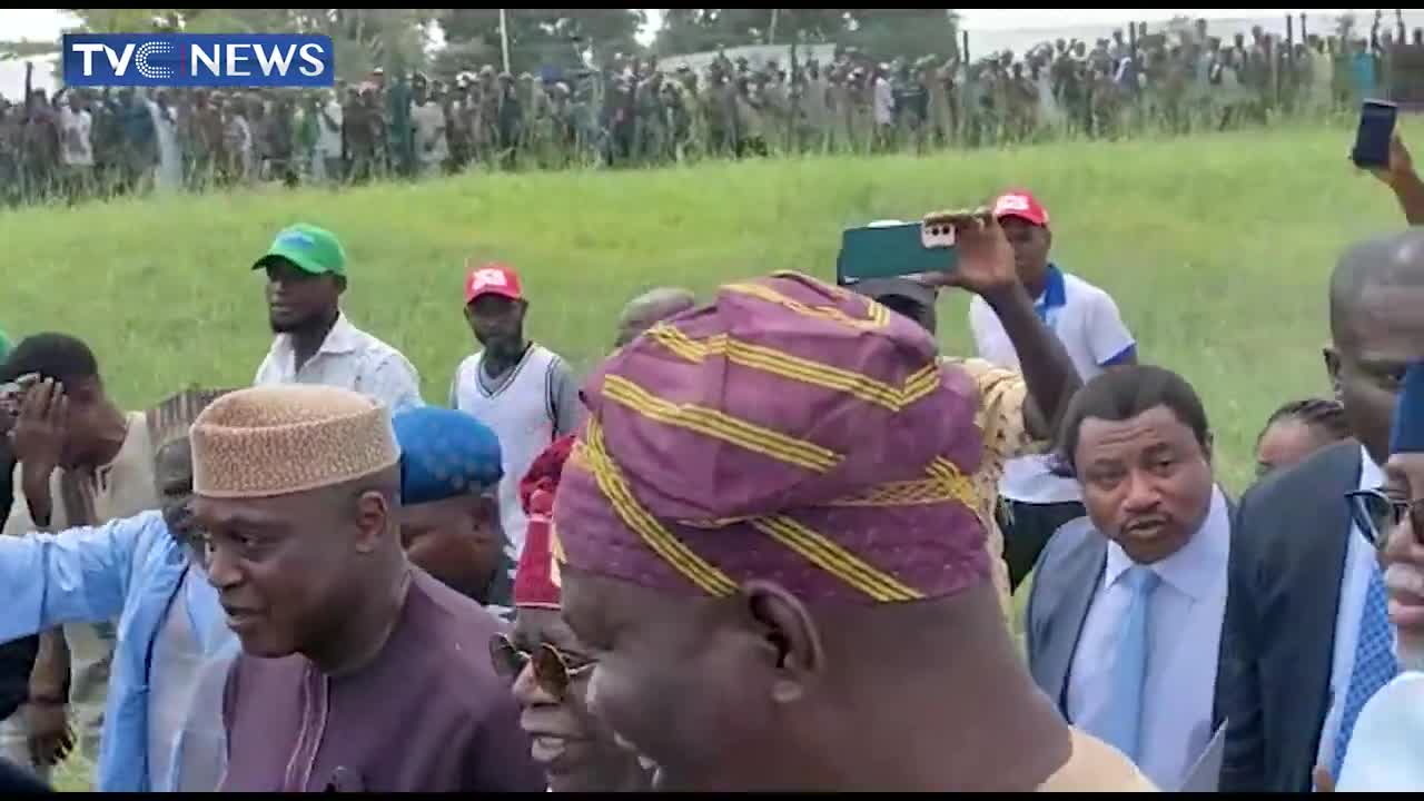 (WATCH) Tinubu Arrives Akure to Meet Afenifere Leaders