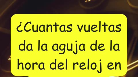 EL acertijo de las vueltas del reloj