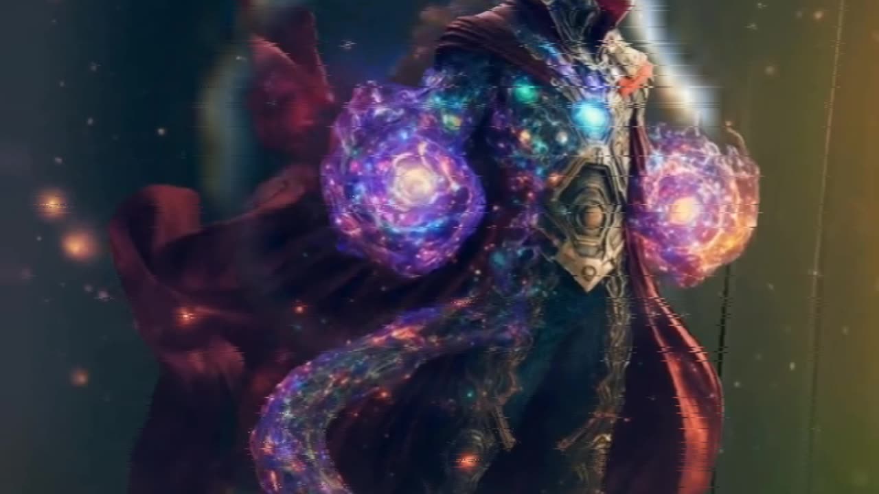 AI Generated Picture of Dr. Strange emitting Colourful Powers and jewels || follow @letmerap4u